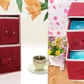 Tủ vải mini 3 ngăn gấp gọn đựng đồ cho bé