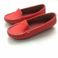 Giày mọi nữ kiểu trơn màu đỏ