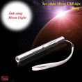 Đèn pin mini Inox sạc USB