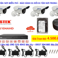Lắp Đặt Trọn Bộ 4 Camera Gía Rẻ