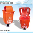 Giá thùng rác nhựa 55l, thùng rác 95 lít, thùng rác composite 240l