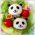 Khuôn cơm gấu panda rong biển
