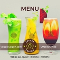 Cafe Veggie Saigon: sinh tố, nước ép, sữa đậu, sữa bắp