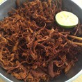 Thịt bò xé sợi.