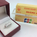 Nhẫn kim cương tự nhiên vàng bạc Hoàng Anh