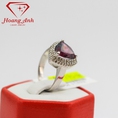 Nhẫn Nữ 14k Gắn đá quý Tourmaline kết hợp kim cương ổ của Mỹ H17452