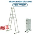 Thang nhôm Đài Loan gấp đa năng 4 đoạn khóa tự động Advindeq T6 165