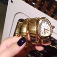 Lien Fashion Đồng hồ rắn vàng quấn 3 vòng BVLGari hot trở lại