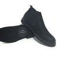 Giày nam chelsea boost đen da lỳ cao cấp GCB01