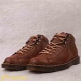 Giày Dr.martens nam da bò cao 3cm viền chỉ buộc dây.