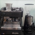 Bán thanh lý máy pha cà phê cũ đã qua sử dụng nhập khẩu Ý còn mới 95% hiệu MAGISTER ES 60 và máy xay cà phê CARIMALI