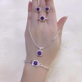 Bộ trang sức bạc Ý 4 món