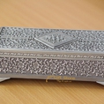 Mẫu hộp đựng đồ trang sức cá nhân bằng kim loại được làm với nguyên liệu hợp kim kẽm cao cấp mạ bạc