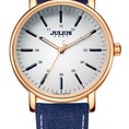 Đồng hồ nữ Julius Ja910 dây da xanh dương