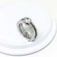 Nhẫn Titan BVL Gari Đính Xoàn