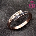Nhẫn Titan Nửa Sơn Đen Nửa La Mã