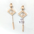 Bông Tai Titan Kiểu Hình Vuông