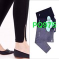Quần legging thun dây kéo chân