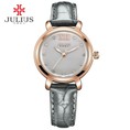 Đồng hồ nữ Julius Ja945 dây da xám đen