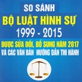 So Sánh Bộ Luật Hình Sự 1999 2015, Được Sửa Đổi, Bổ Sung Năm 2017