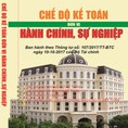 Chế độ kế toán hành chính sự nghiệp áp dụng 01 2018