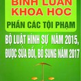 Bình luận khoa học phần tội phạm bộ luật hình sự 2015 sửa đổi 2017