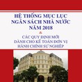 Hệ thống mục lục ngân sách nhà nước 2018, dành cho chế độ kế toán