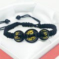 Vòng tay đan dây rút mix đá kinh phật cầu an cực đẹp