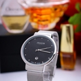 Đồng hồ nam Julius Ja426 dây thép mặt đen