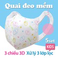 Set 5 khẩu trang 3D