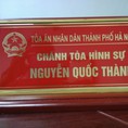 Nơi làm biển chức danh, cung cấp bảng tên chức danh, nhận sản xuất biển tên đồng để bàn