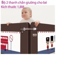 Bộ 2 thanh chắn giường cho bé BB