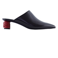 Giày nữ Balenciaga Women s Black Calf Leather Slippers