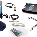 Combo micro ISK AT100, kết hợp sound card XOX K10/KS108 và phụ kiện