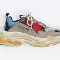 Balenciaga Vintage Triple S Trainers Fashion Sneakers Blue dành cho cả nam và nữ