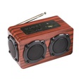 Loa Bluetooth gỗ nghe hay Super Bass HIFI Stereo speaker nghe radio chất lượng tốt, giá rẻ