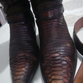 Bán giầy Cowboy Cuadra kèm Thắt lưng da rắn Vaquero xịn. Made in Mexico