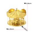 Mô hình kim loại gold lắp ghép đu quay