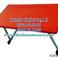 Bàn nhựa chân sắt gập vào trong cực tiện lợi