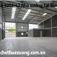 Cho thuê xưởng taioj Bỉm sơn Thanh Hóa DT 4004m2