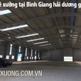 Cho thuê kho xưởng tiêu chuẩn tại Bình giang hải dương DT 2005m2 giá hợp lý