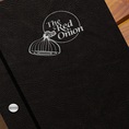 Nhận may bìa sổ da, sổ còng, bìa menu theo yêu cầu