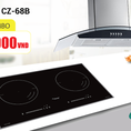 Bếp từ CANZY CZ 68B tặng hút mùi FANDI 5570