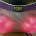 Gối massage giảm đau vai cổ gáy hồng ngoại, máy mát xa xoa bóp vai cổ giảm đau trị liệu Nhật Bản