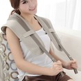 Máy massage vai cổ gáy giảm đau 16 bi hồng ngoại, đai đấm lưng, máy đấm vai gáy cao cấp Nhật Bản