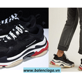 Giày Balenciaga Triple S đen trắng đỏ