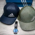 Mũ Adidas 2 màu Than Rêu họa tiết phá cách
