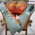 Máy massage giảm đau Hàn Quốc, đai mát xa vai cổ gáy 16 bi hồng ngoại, gối mát xa xoa bóp vai cổ gáy