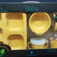 Khay ăn dăm từ bắp WOWMOM Baby set