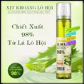 Xịt Khoáng Aloe Vera Hàn Quốc chính hãng chiếc xuấtt 98% tinh chất lô hội giúp làm mát, dưỡng ẩm da hiệu quả